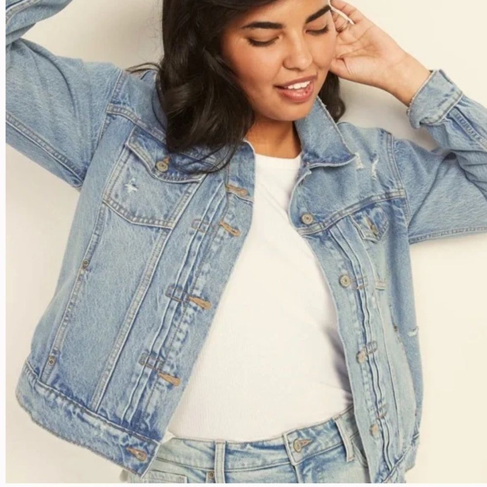 Old Navy Denim Jean Jacket Light Wash 100% cotton
